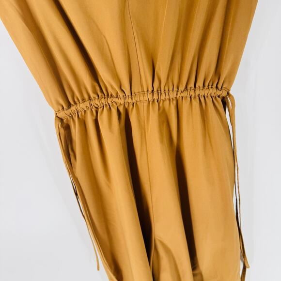 Calvin Klein Brown Sleeveless Wide Leg Jumpsuit Size 2 Minimalist Workwear Chic - Picture 6 of 8